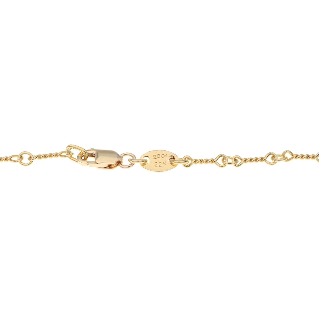 CHROME HEARTS(クロムハーツ) 22K NECKCHAIN T20 ツイストチェーンネックレス 20inch ゴールド BCA015