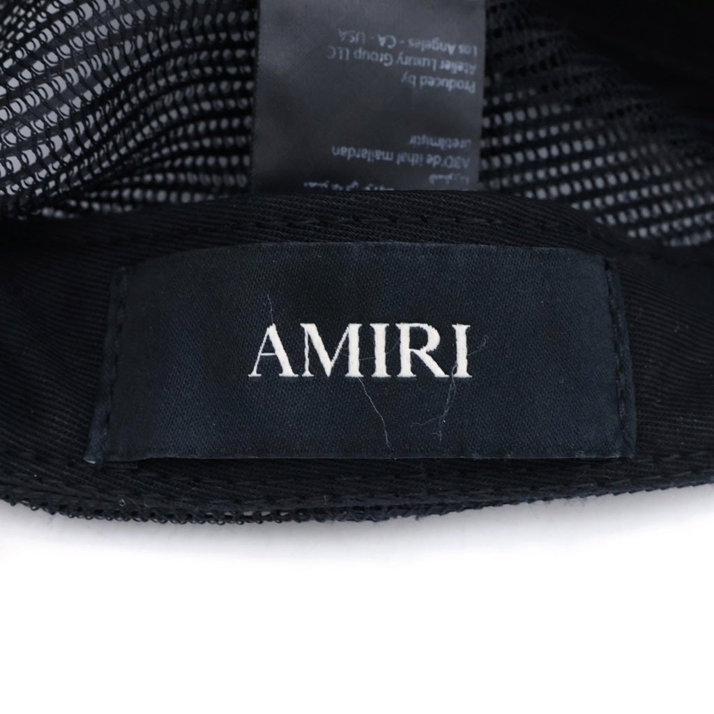 AMIRI(アミリ) MAロゴ トラッカーメッシュキャップ ブラック
