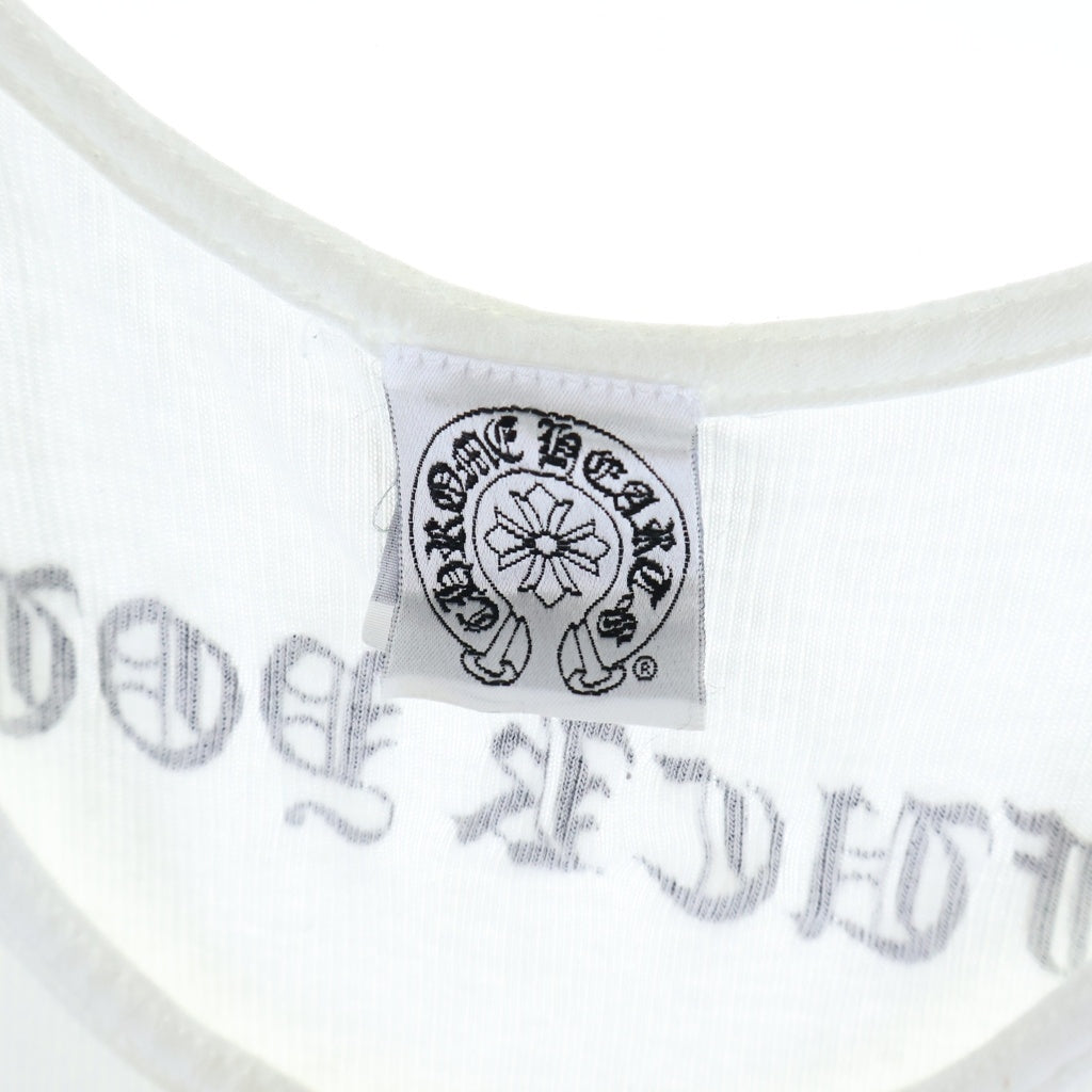CHROME HEARTS(クロムハーツ) OLD RIB TANK TOP ロサンゼルス限定 ホースシュー ヴァインダガー タンクトップ カットソー ホワイト