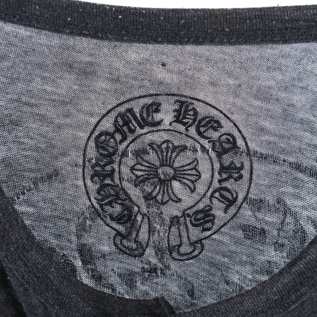 CHROME HEARTS(クロムハーツ) HENRY NECK CHプラス ホースシュー ヘンリーネック 七分袖カットソー Tシャツ グレー