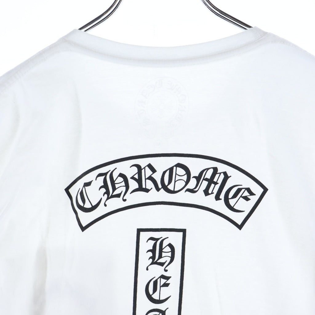 CHROME HEARTS(クロムハーツ) BACK T-BAR POCKET S/S TEE Tバー ホースシュー 半袖Tシャツ カットソー ホワイト