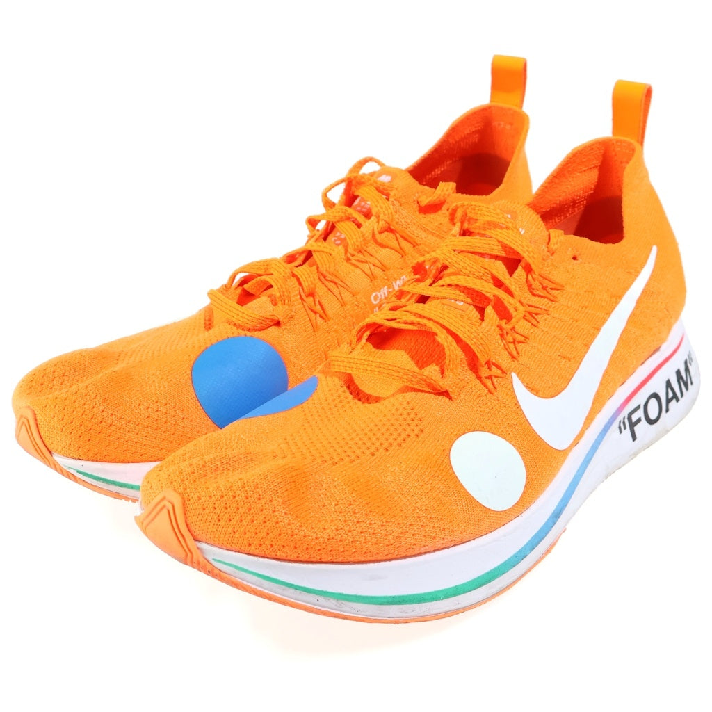 NIKE(ナイキ) ×OFF WHITE ZOOM FLY オフホワイト ズーム フライ ローカットスニーカー オレンジ US10.5/28.5cm A02115-800