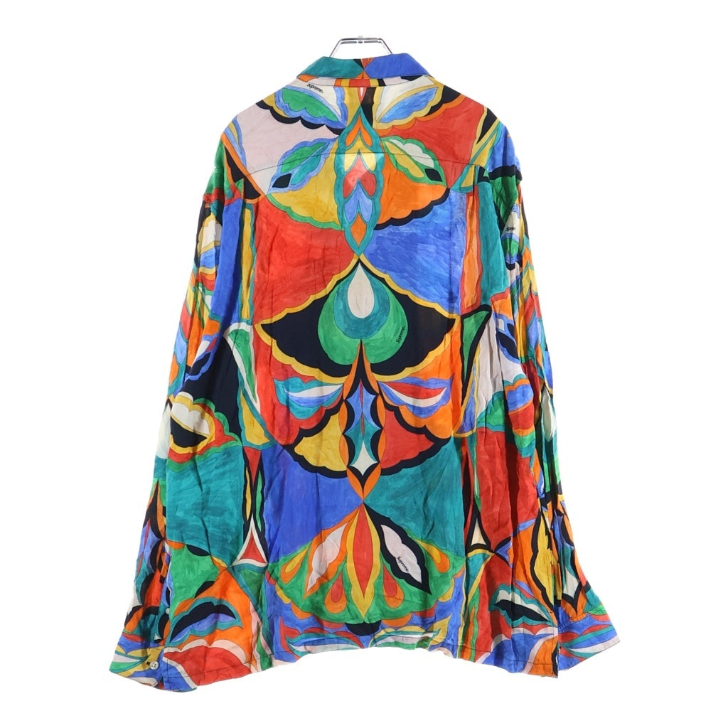 SUPREME(シュプリーム) 21SS Emilio Pucci L/S Shirt エミリオプッチ 総柄デザイン 長袖シャツ マルチ