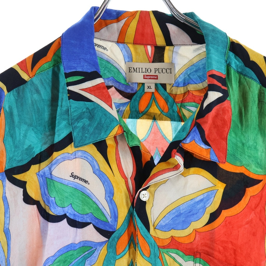 SUPREME(シュプリーム) 21SS Emilio Pucci L/S Shirt エミリオプッチ 総柄デザイン 長袖シャツ マルチ
