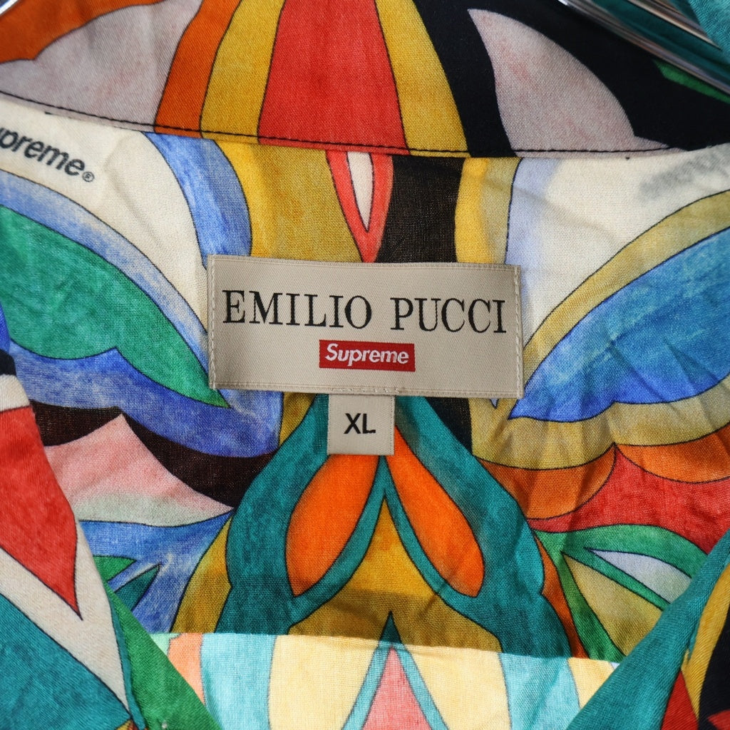 SUPREME(シュプリーム) 21SS Emilio Pucci L/S Shirt エミリオプッチ 総柄デザイン 長袖シャツ マルチ