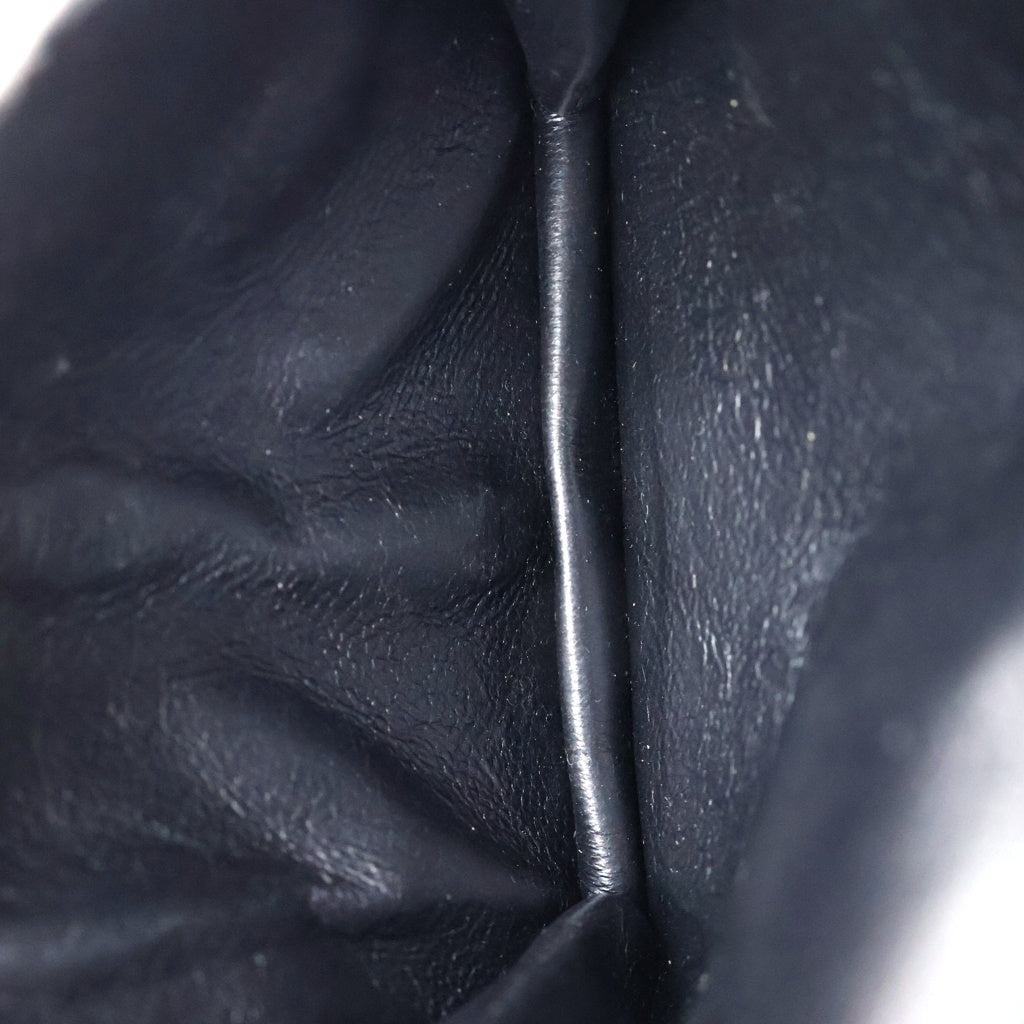 BALENCIAGA(バレンシアガ) ロゴプリント レザーウォレット 二つ折り財布 ブラック 618141