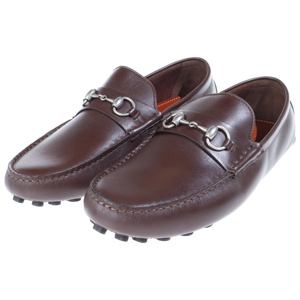 GUCCI(グッチ) 26SS ホースビット ドライビングシューズ ローファー ブラウン 765859