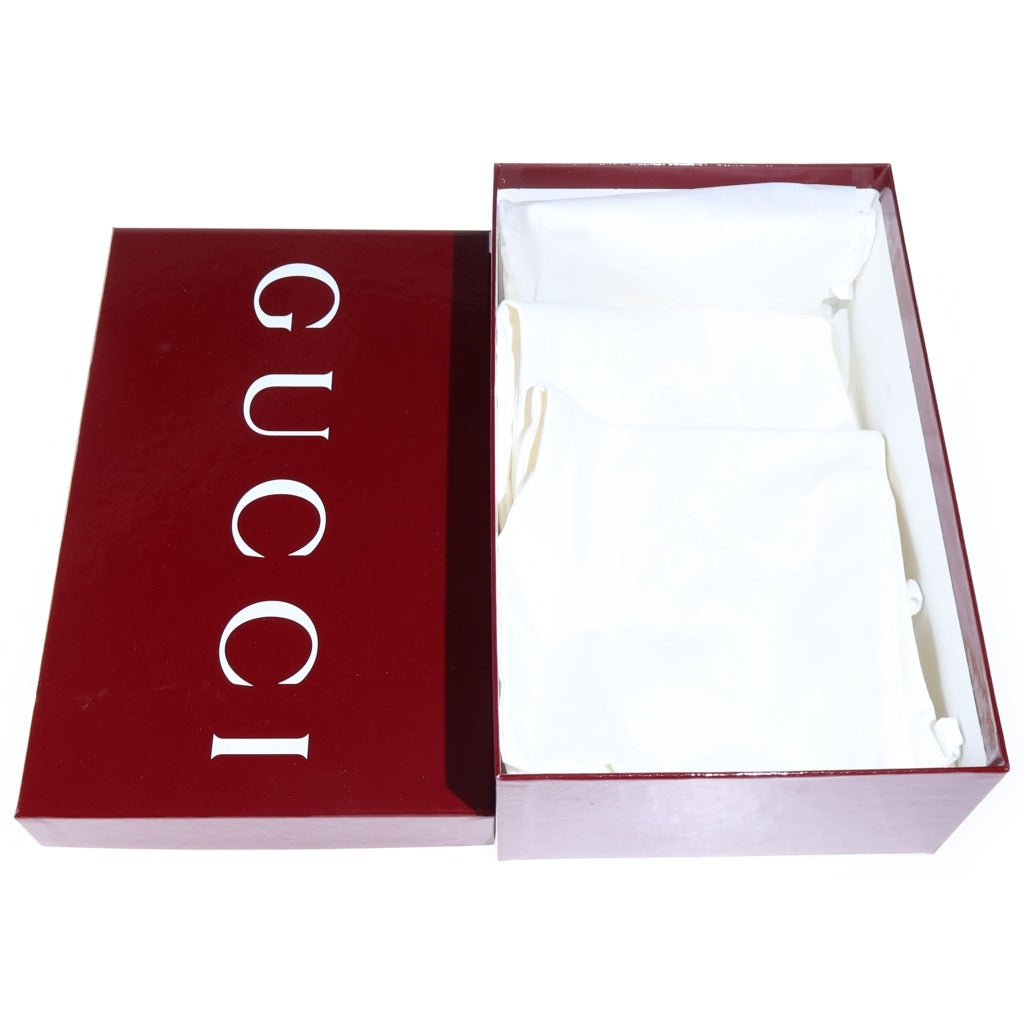 GUCCI(グッチ) ホースビット ラインストーン ローファー レッド 813000