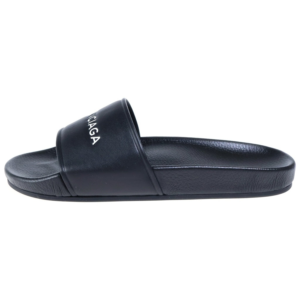 BALENCIAGA(バレンシアガ) ロゴ フラットサンダル ブラック 500573