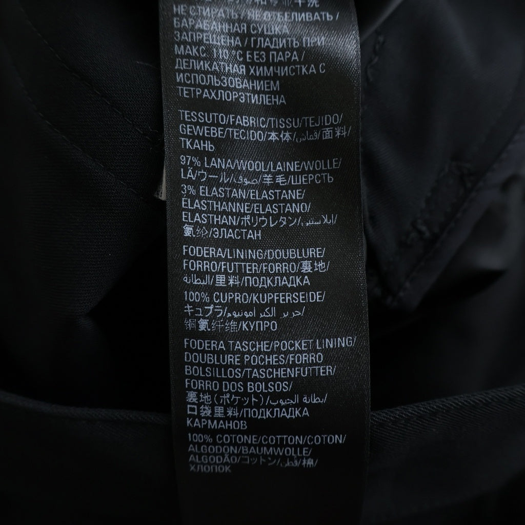 BALENCIAGA(バレンシアガ) フロントタック スラックスパンツ ブラック 672359 TLT14