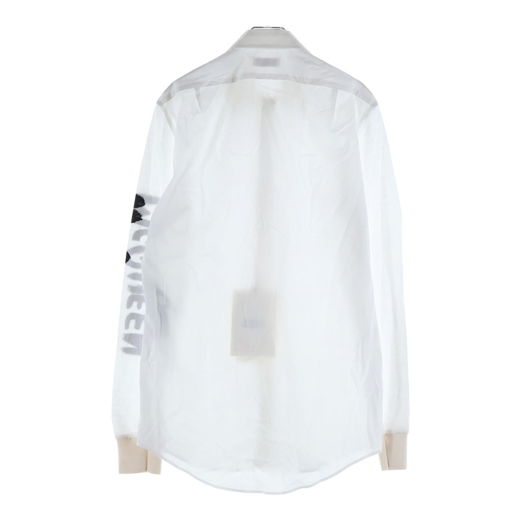 Alexander McQueen(アレキサンダーマックイーン) Graffiti Shirt グラフィックプリント 長袖シャツ ホワイト 677866QSN44