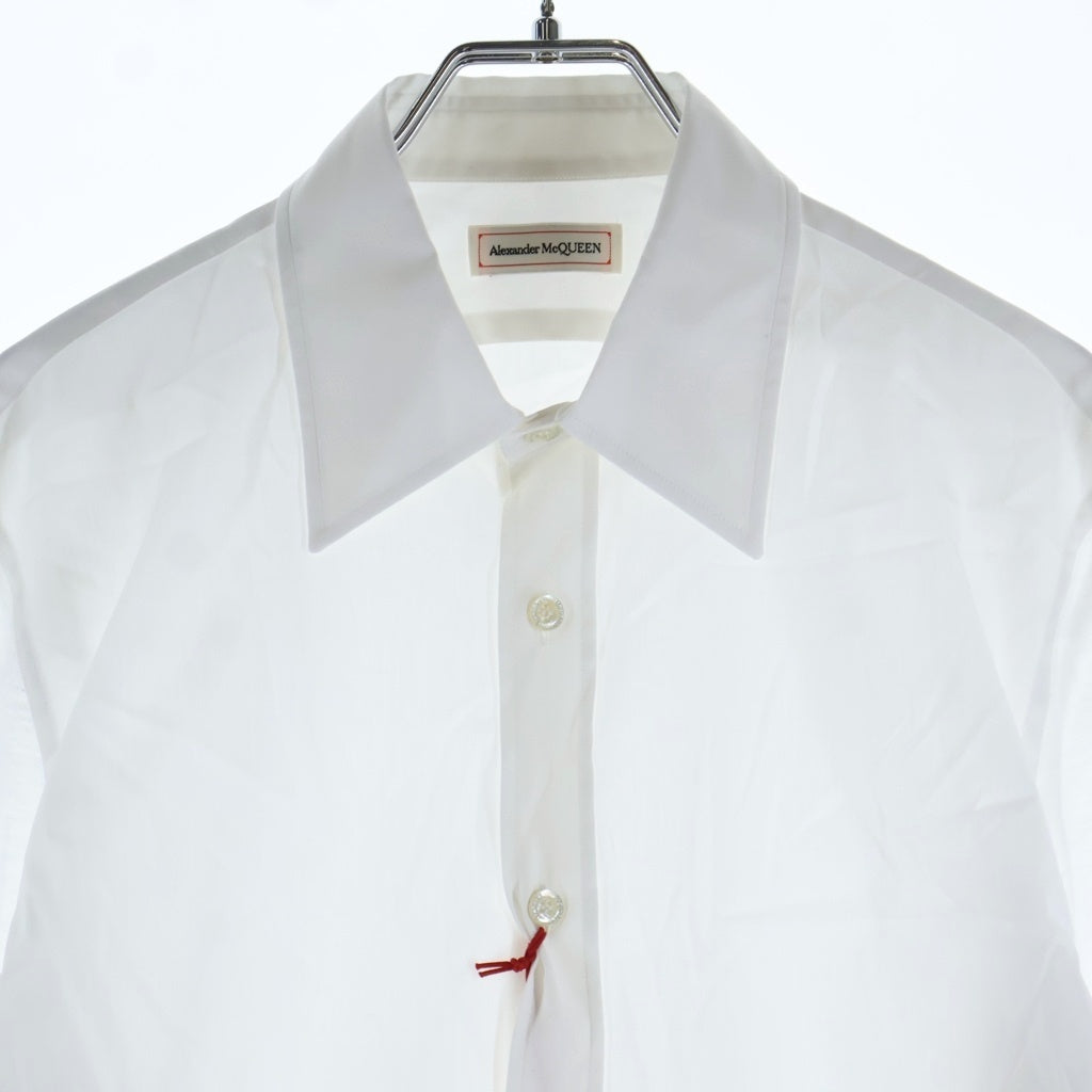 Alexander McQueen(アレキサンダーマックイーン) Graffiti Shirt グラフィックプリント 長袖シャツ ホワイト 677866QSN44