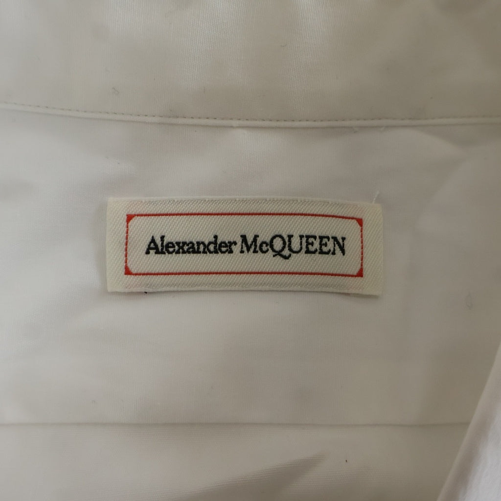 Alexander McQueen(アレキサンダーマックイーン) Graffiti Shirt グラフィックプリント 長袖シャツ ホワイト 677866QSN44