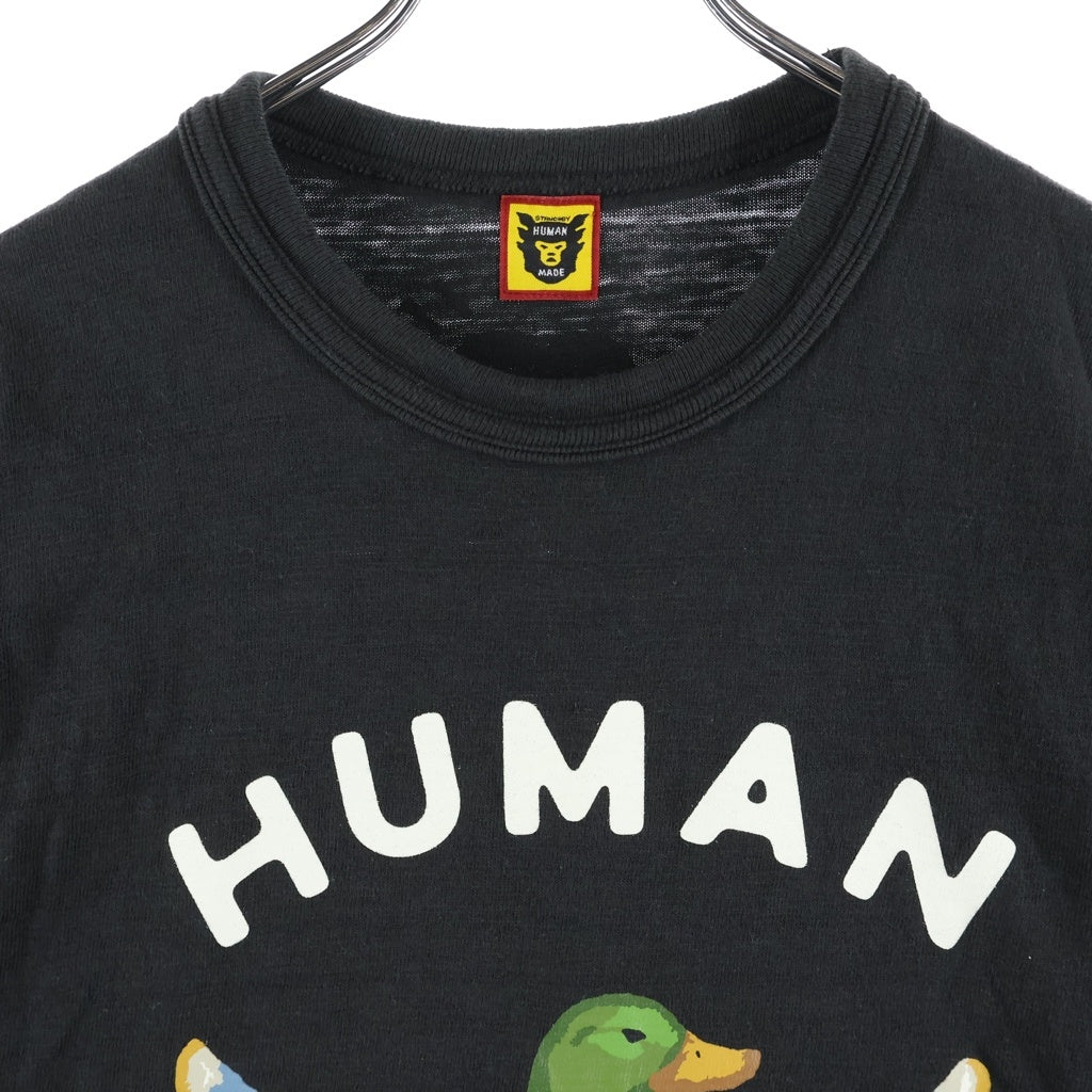 HUMAN MADE(ヒューマンメイド) 24AW ダックグラフィックプリント半袖Tシャツ カットソー ブラック
