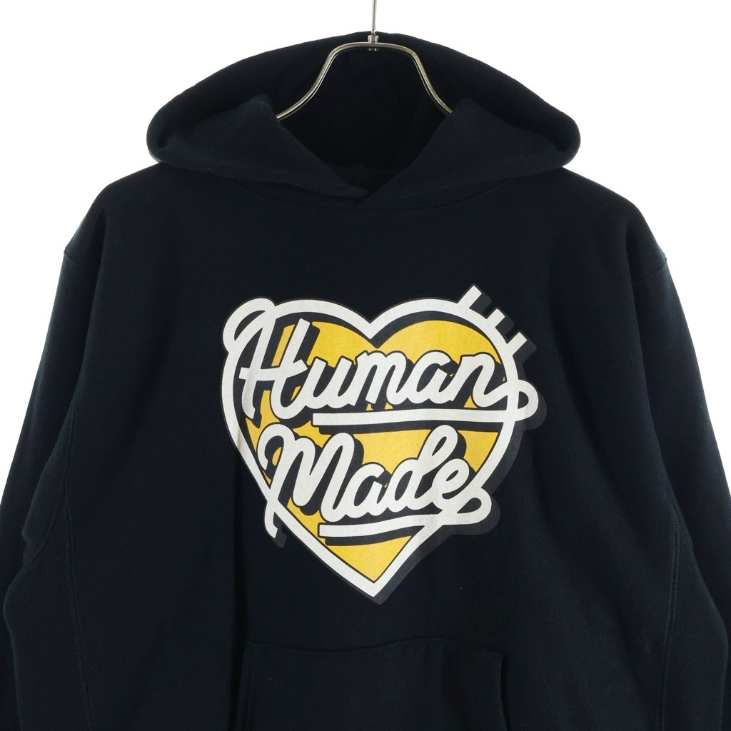 HUMAN MADE(ヒューマンメイド) 24AW HEAVYWEIGHT HOODIE プルオーバーパーカー フーディー ブラック HM28CS046