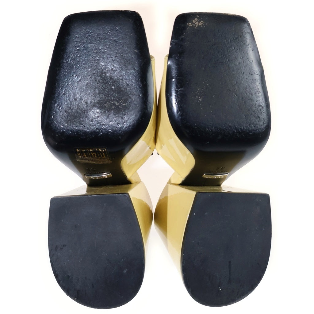 GUCCI(グッチ) ホースビット エナメルレザー サンダル イエロー 536773 レディース