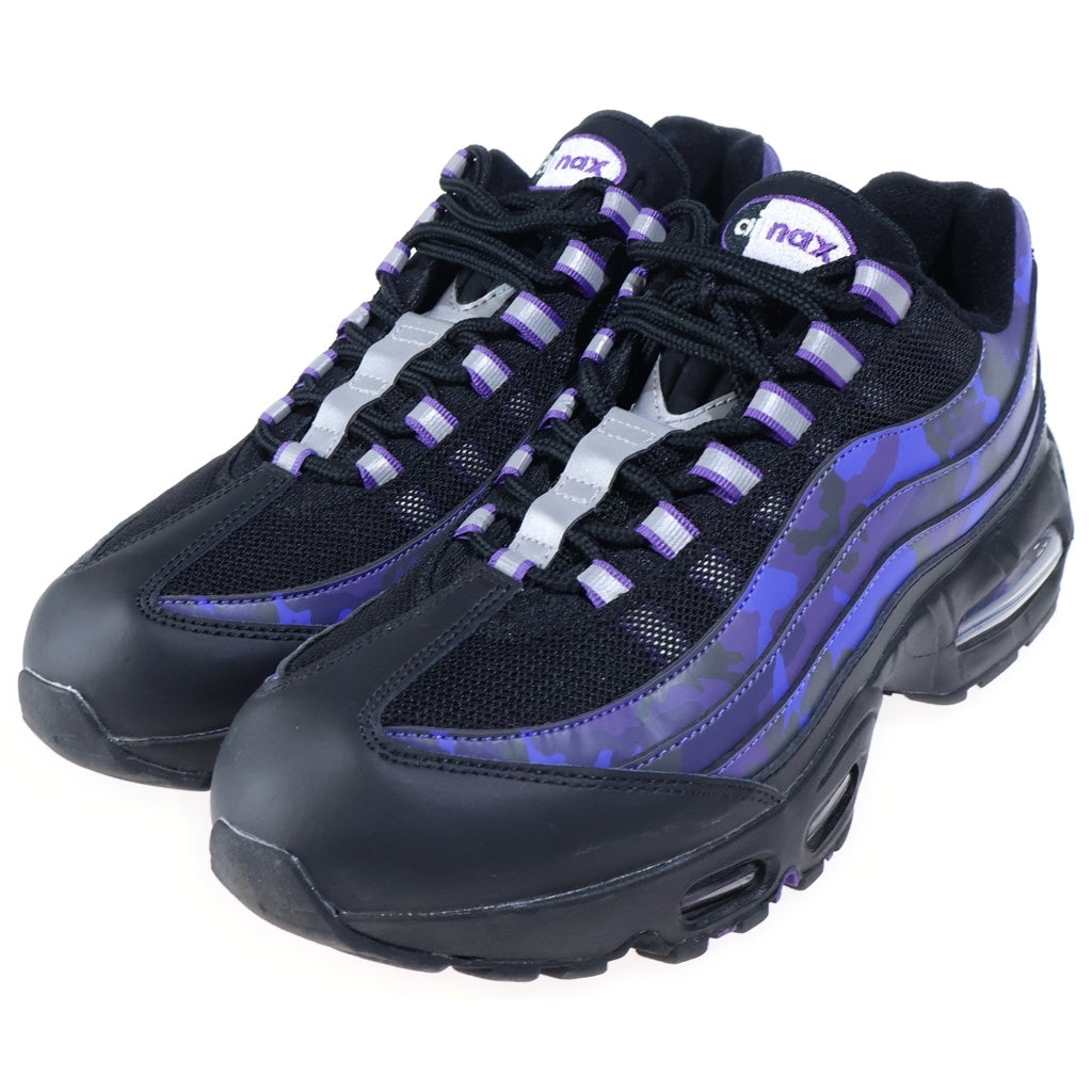 NIKE(ナイキ) AIR MAX 95 Court Purple Camo エアマックス コートパープルカモ ローカットスニーカー ブラック/パープル US10.5/28.5cm HQ1973-500