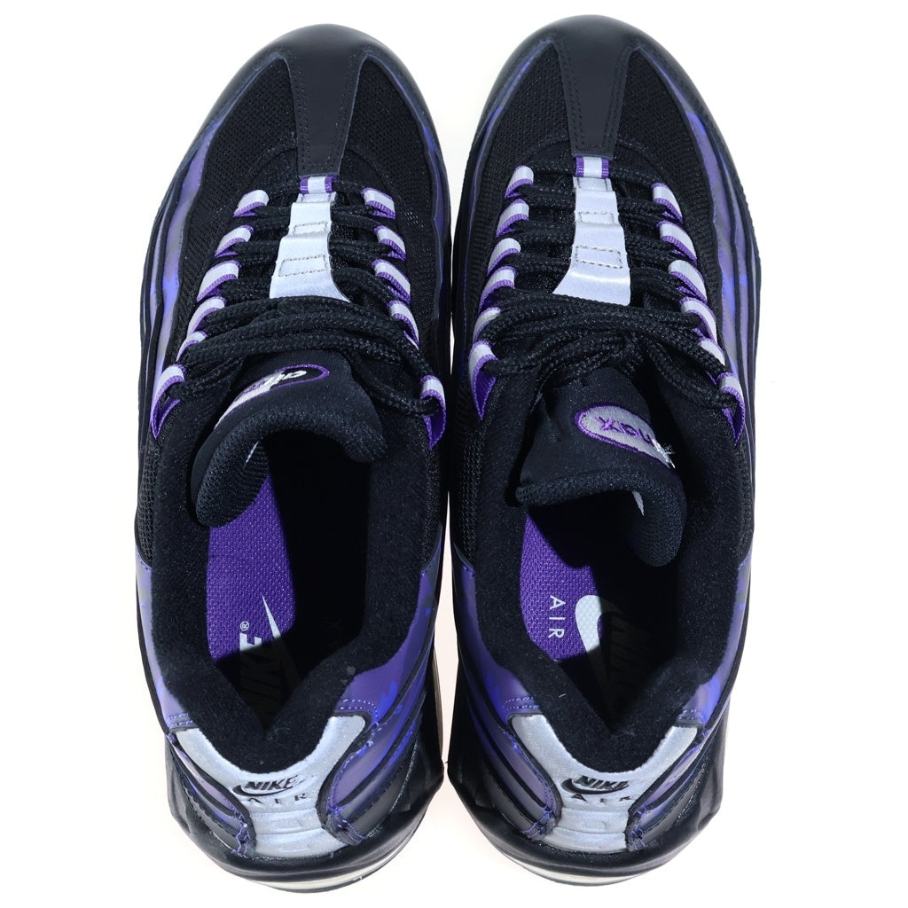 NIKE(ナイキ) AIR MAX 95 Court Purple Camo エアマックス コートパープルカモ ローカットスニーカー ブラック/パープル US10.5/28.5cm HQ1973-500