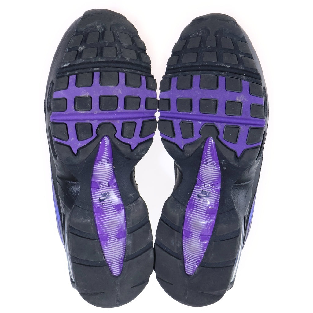 NIKE(ナイキ) AIR MAX 95 Court Purple Camo エアマックス コートパープルカモ ローカットスニーカー ブラック/パープル US10.5/28.5cm HQ1973-500