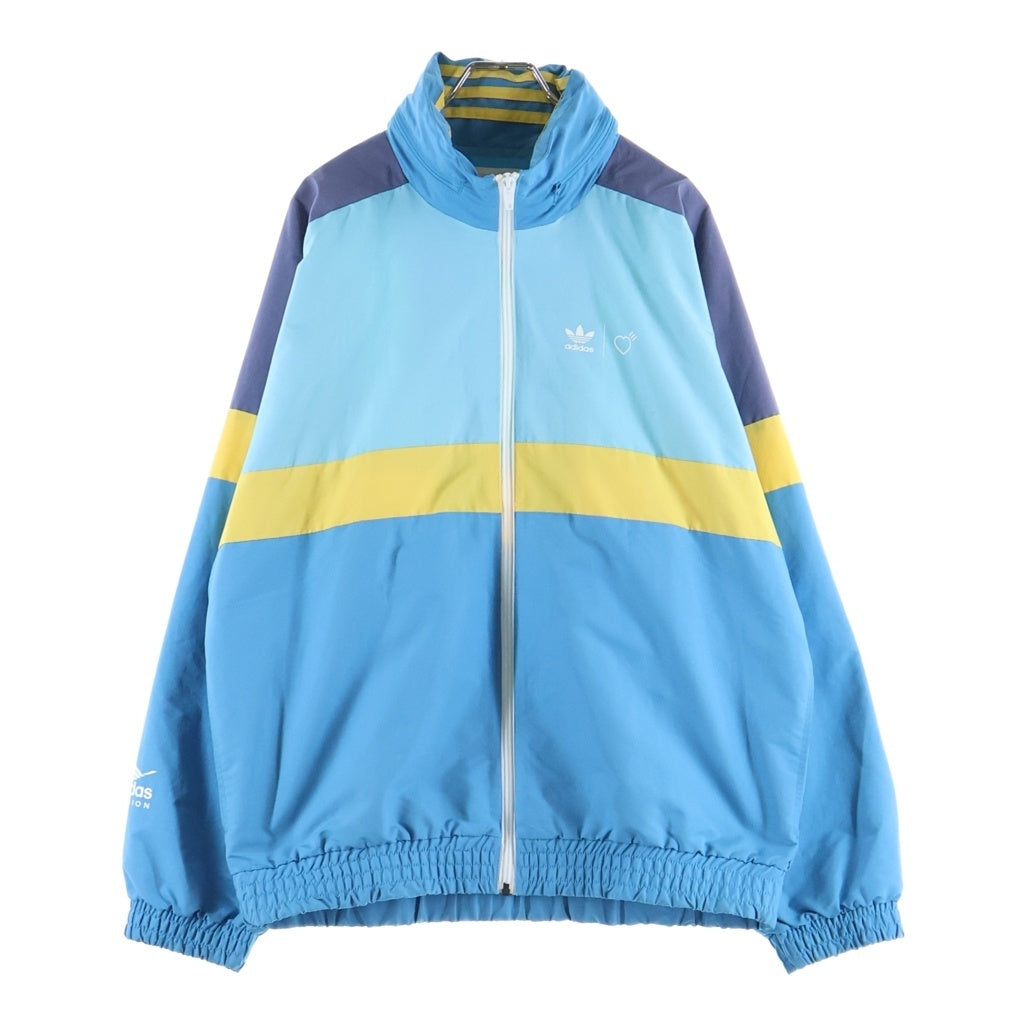 adidas(アディダス) ×Human Made Windbreaker Jacket Aqua ×ヒューマンメイド ウィンドブレーカー アウター ブルー HA9997 2J0001