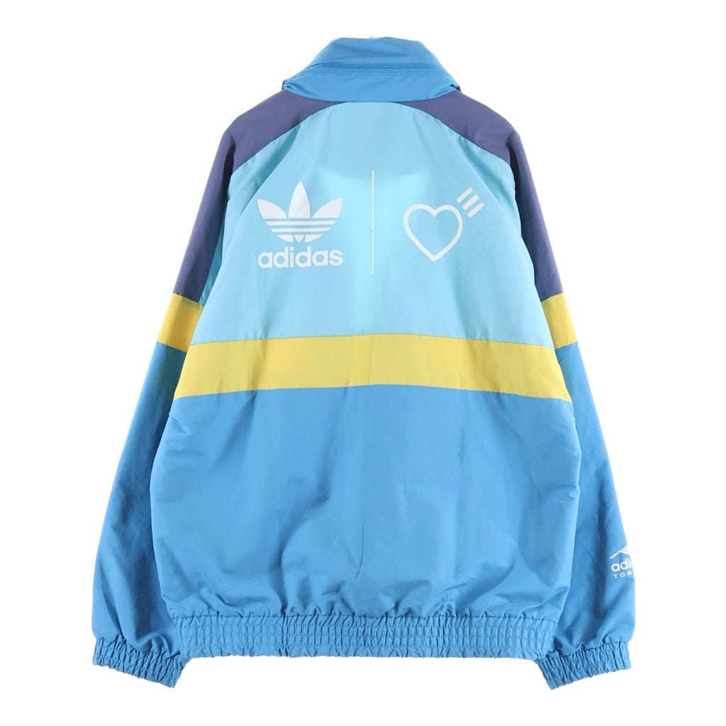 adidas(アディダス) ×Human Made Windbreaker Jacket Aqua ×ヒューマンメイド ウィンドブレーカー アウター ブルー HA9997 2J0001