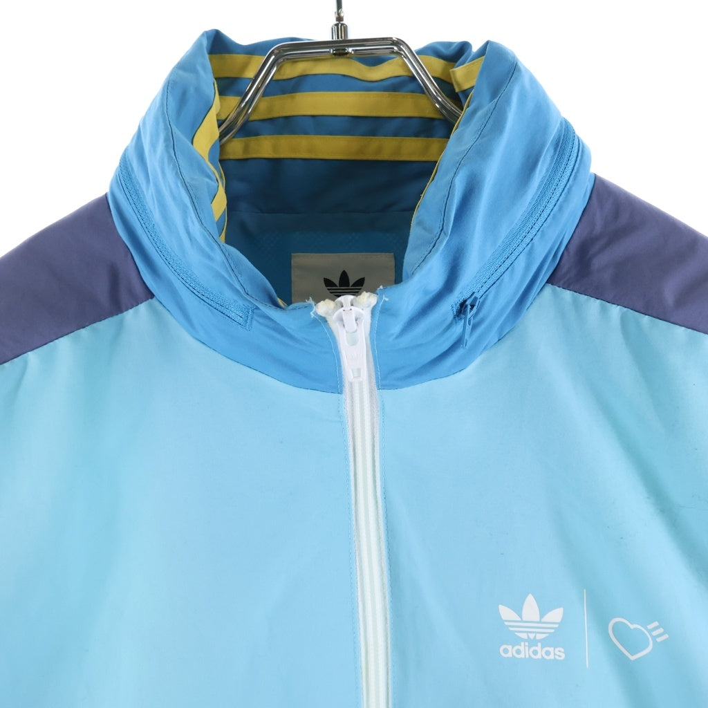 adidas(アディダス) ×Human Made Windbreaker Jacket Aqua ×ヒューマンメイド ウィンドブレーカー アウター ブルー HA9997 2J0001