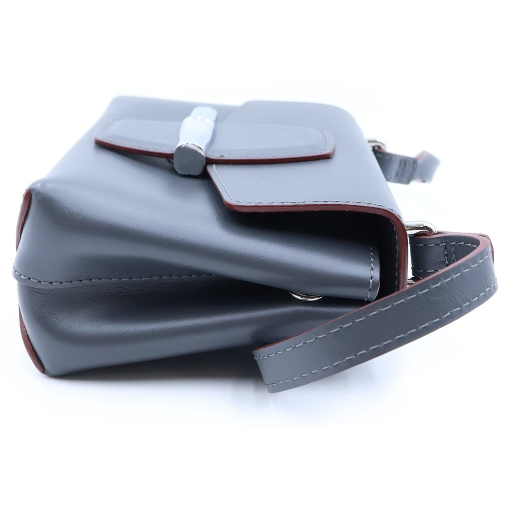 LONGCHAMP(ロンシャン) レザー ショルダーバッグ グレー レディース