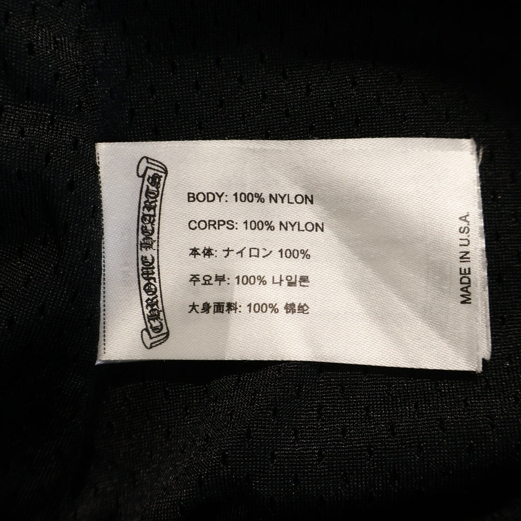 CHROME HEARTS(クロムハーツ) MESH WARM UP JERSEY ウォームアップ ロゴデザイン メッシュ ハーフパンツ ブラック