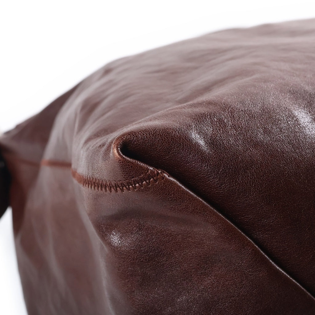 LEMAIRE(ルメール) BELTED HOBO BAG ベルテッド ホーボー レザー ショルダーバッグ ブラウン BG0189 LL0108 レディース