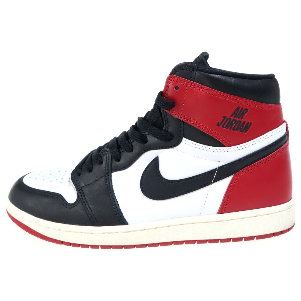 NIKE(ナイキ) AIR JORDAN 1 RETRO HIGH OG BLACK TOE REIMAGINED エア ジョーダン1 つま黒 ハイカットスニーカー レッド US10/28cm DZ5485-106