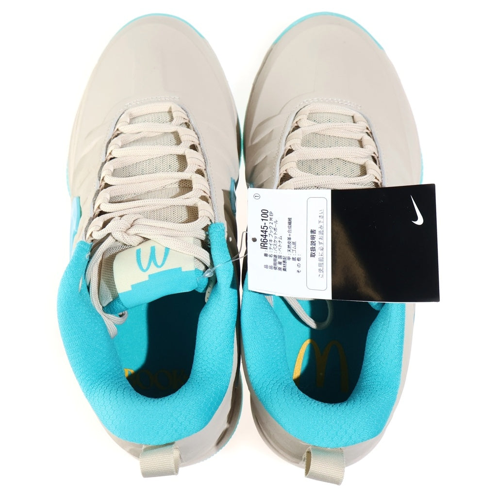 NIKE(ナイキ) ×MCDONALDS BOOK 2 マクドナルド ブックツー ローカットスニーカー ベージュ/ブルー US7.5cm 25.5cm IR6445-100