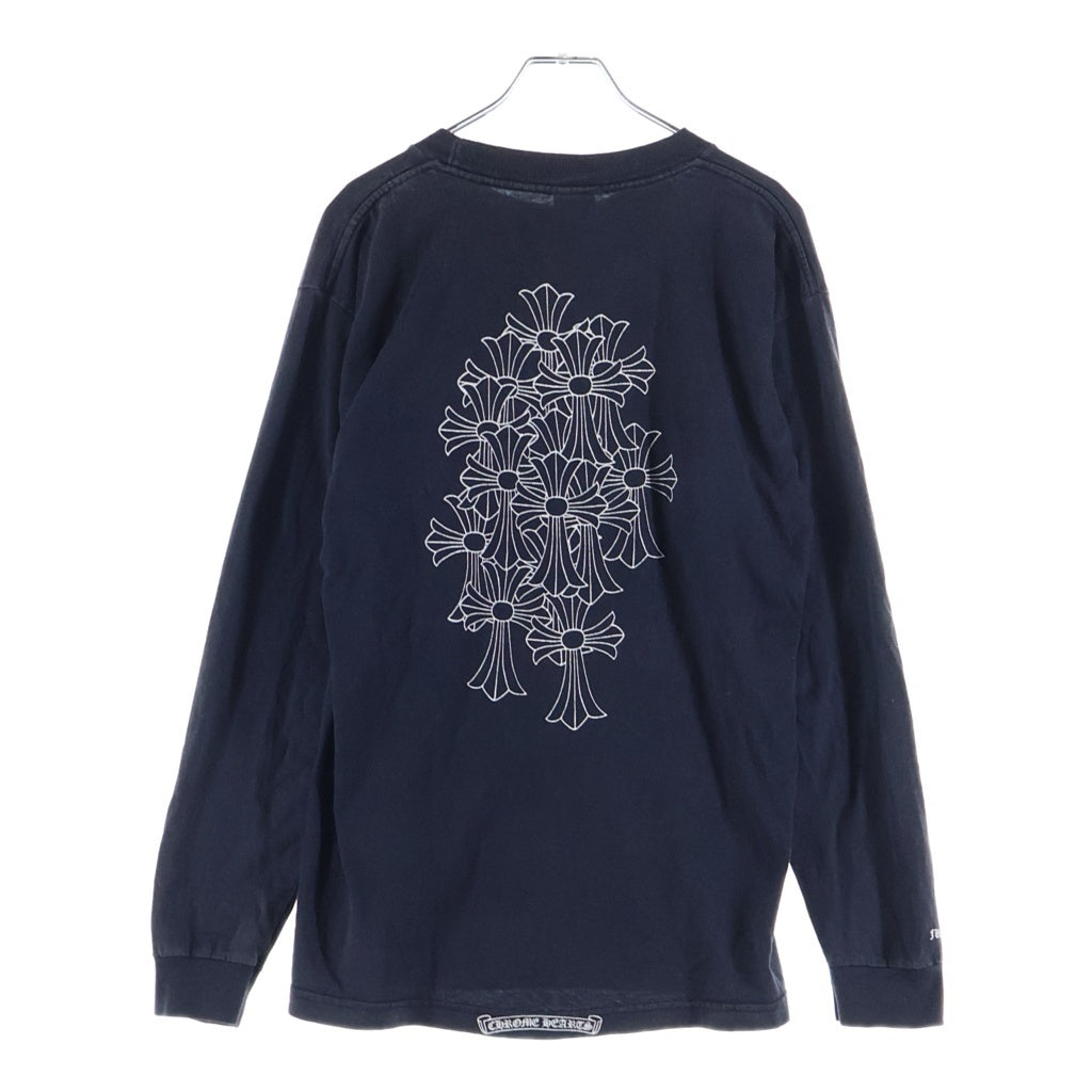 CHROME HEARTS(クロムハーツ) OLD S/S オールド バックセメタリークロスプリント 長袖Tシャツカットソー ブラック