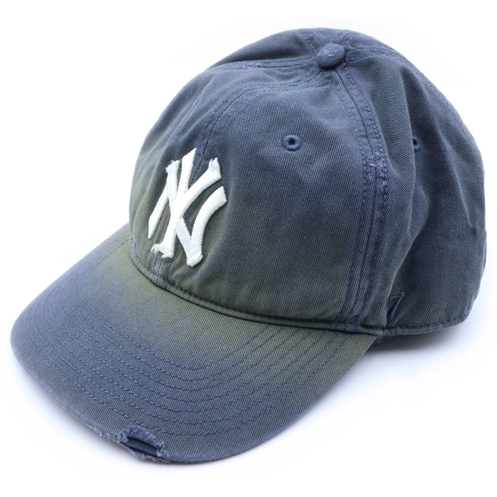 KITH(キス) WASHED LS CAP ウォッシュド ダメージ加工 ベースボールキャップ 帽子 ネイビー 26-095-060-0022-2-0