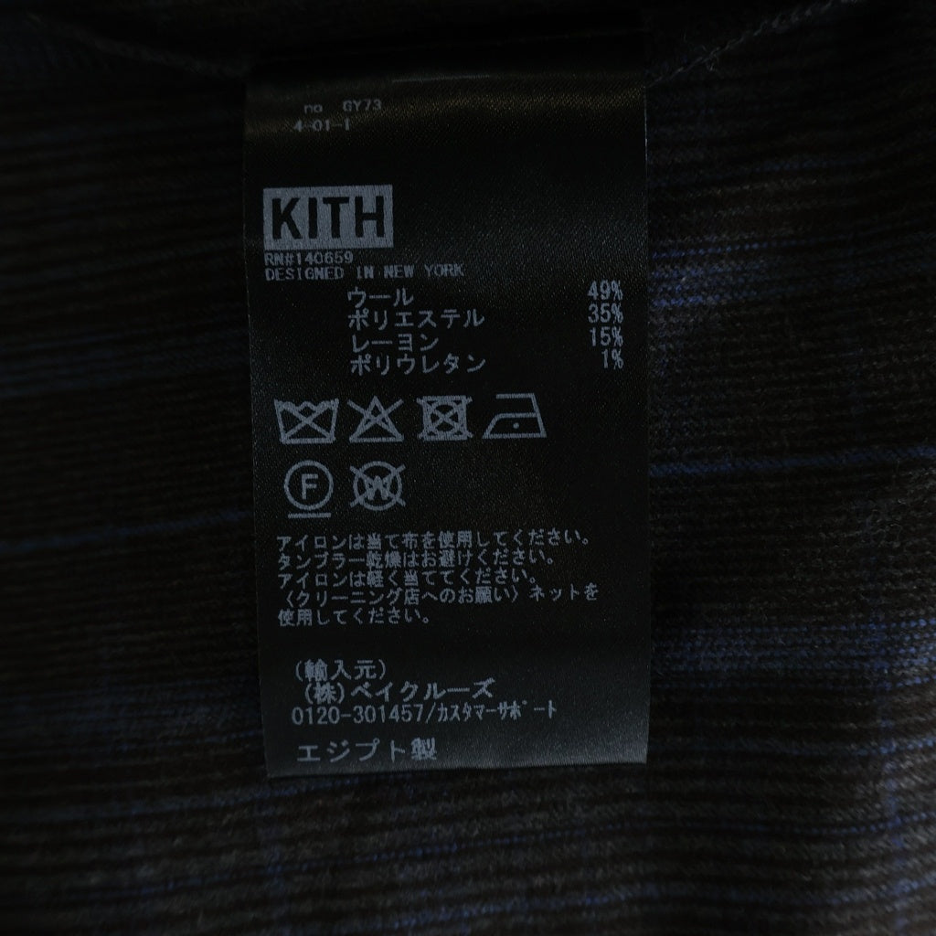 KITH(キス) FLANNEL TOMAS SHIRT フランネル チェック柄 トーマス 長袖シャツ ブラウン 26-050-060-0014-3-0