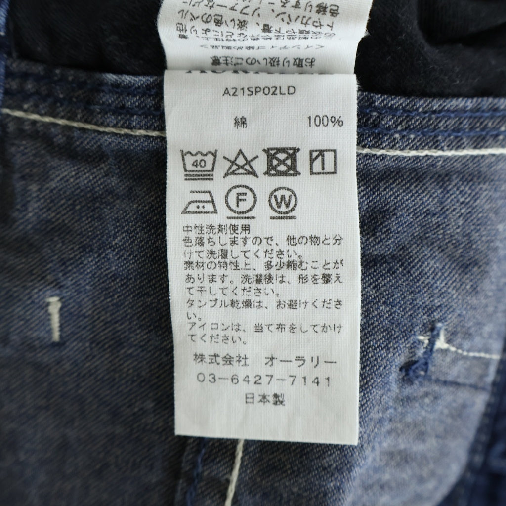 AURALEE(オーラリー) HARD TWIST LIGHT DENIM PANTS ハードツイスト ライト デニムパンツ インディゴ A21SP02LD