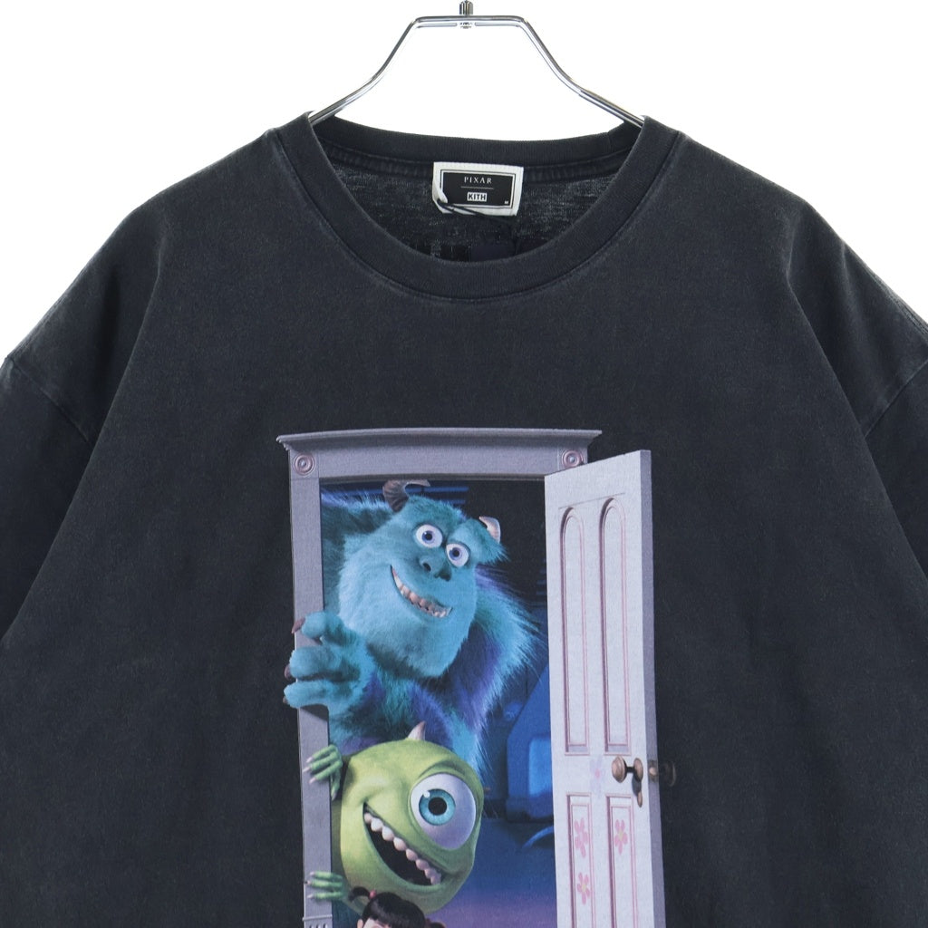KITH(キス) ×PIXAR ピクサ クルーネック カットソー 半袖Tシャツ ブラック 25-073-060-0160-4-0