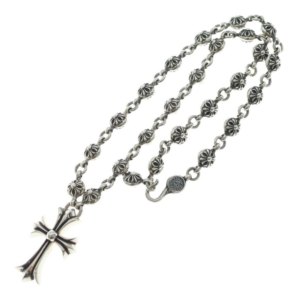 CHROME HEARTS(クロムハーツ) #2 CRSBL CHN SML CH CRS クロスボールチェーン スモールCHクロス ネックレス シルバー