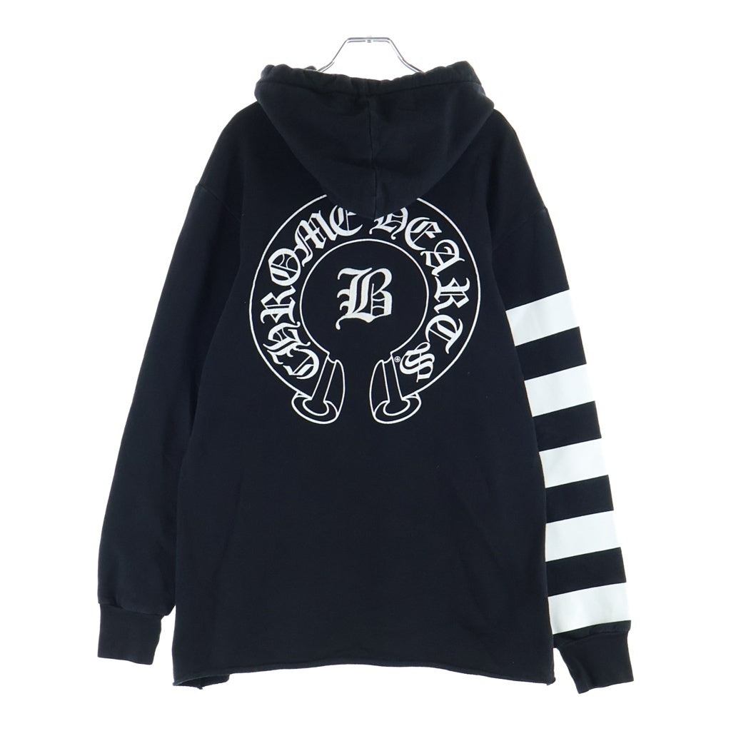 CHROME HEARTS(クロムハーツ) ×BELLA HADID BELLA HD PLVR SHT ベラハディッド イニシャルロゴデザイン フーデッド スウェット パーカー ブラック