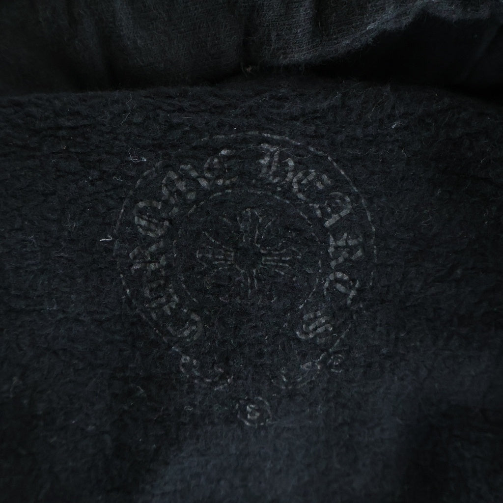 CHROME HEARTS(クロムハーツ) ×BELLA HADID BELLA HD PLVR SHT ベラハディッド イニシャルロゴデザイン フーデッド スウェット パーカー ブラック