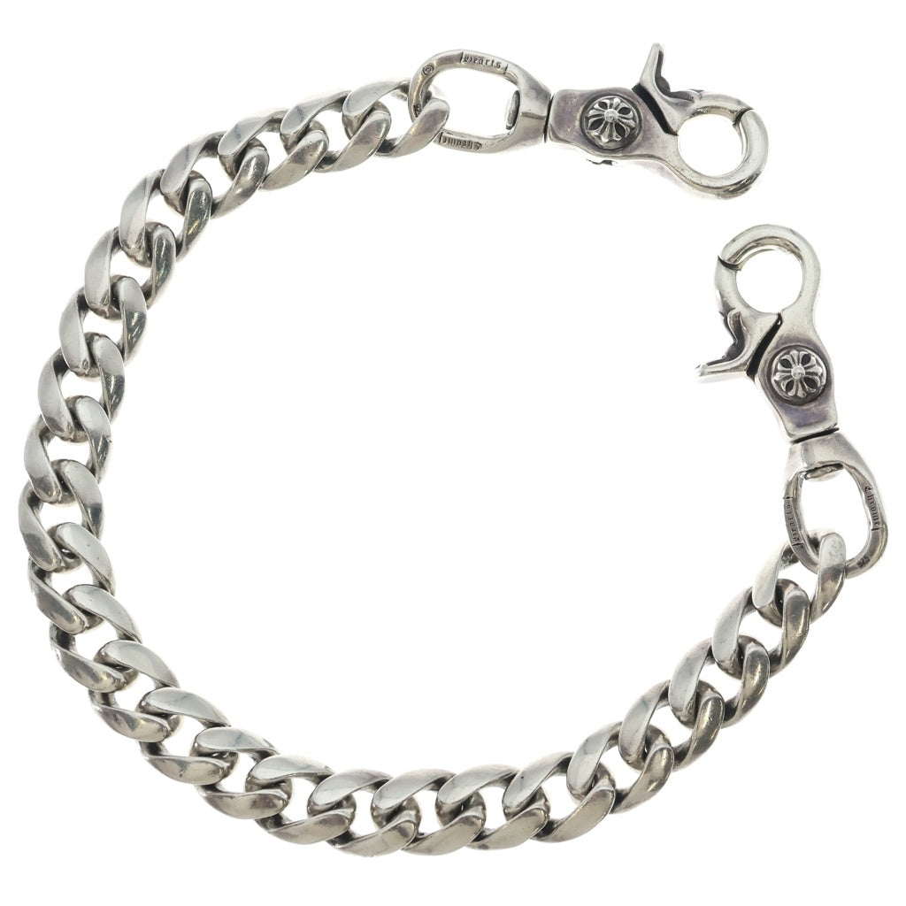 CHROME HEARTS(クロムハーツ) CLASSIC SHORT-T/ 2クリップショートクラシック ウォレットチェーン シルバー BCA068