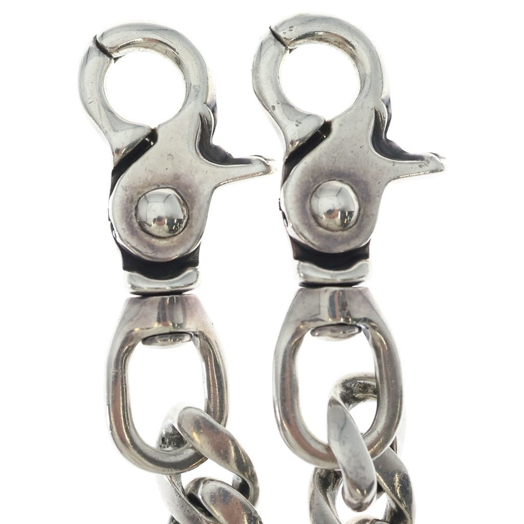 CHROME HEARTS(クロムハーツ) CLASSIC SHORT-T/ 2クリップショートクラシック ウォレットチェーン シルバー BCA068