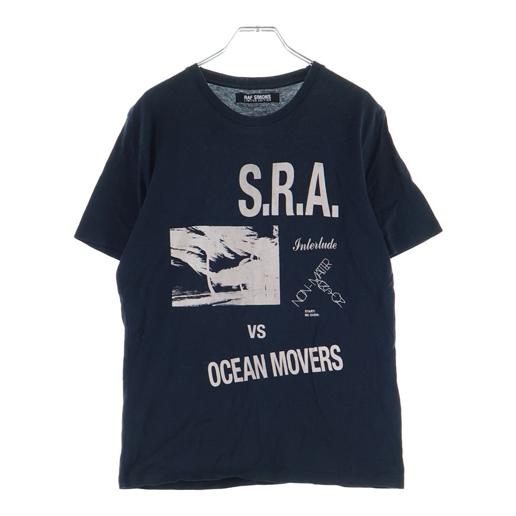 RAF SIMONS(ラフシモンズ) 10SS S.R.A. vs OCEAN MOVERS 半袖Tシャツ カットソー ブラック