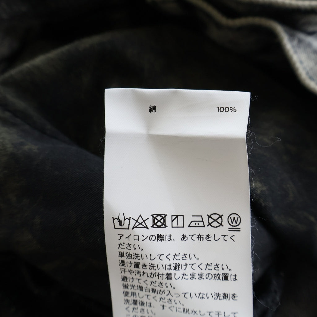 MAISON SPECIAL(メゾンスペシャル) ダメージ加工 ワイドデニムパンツ グレー 11232461315