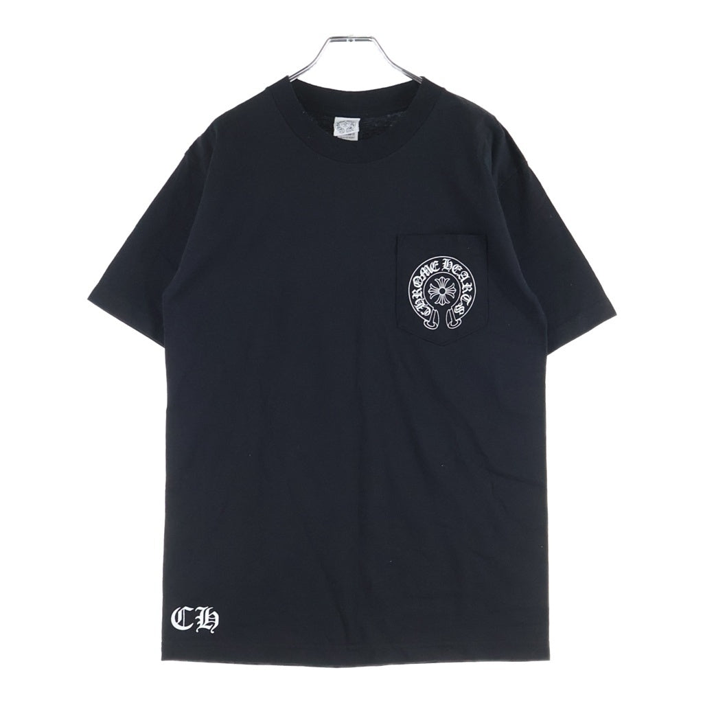 CHROME HEARTS(クロムハーツ) OLD S/S TEE ロサンゼルス限定 スクロールラベル 半袖Tシャツ カットソー ブラック