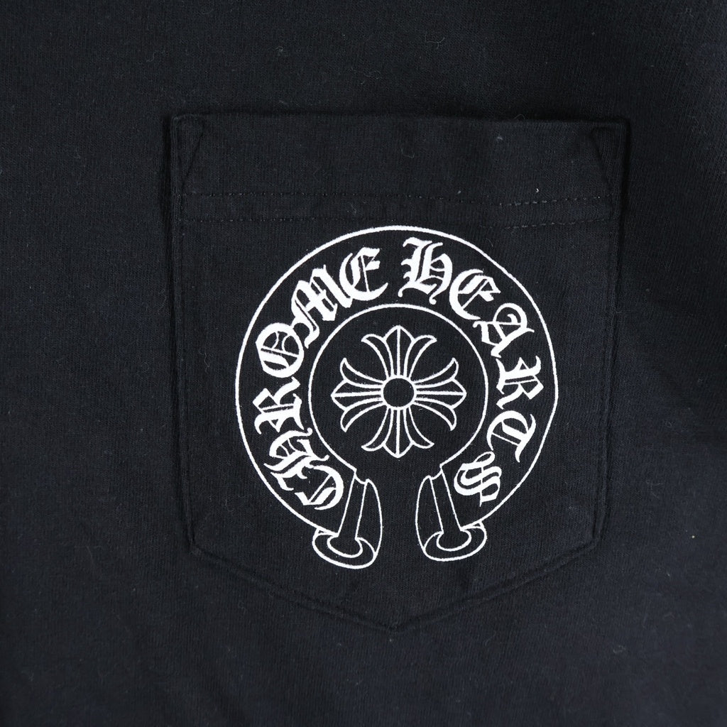 CHROME HEARTS(クロムハーツ) OLD S/S TEE ロサンゼルス限定 スクロールラベル 半袖Tシャツ カットソー ブラック