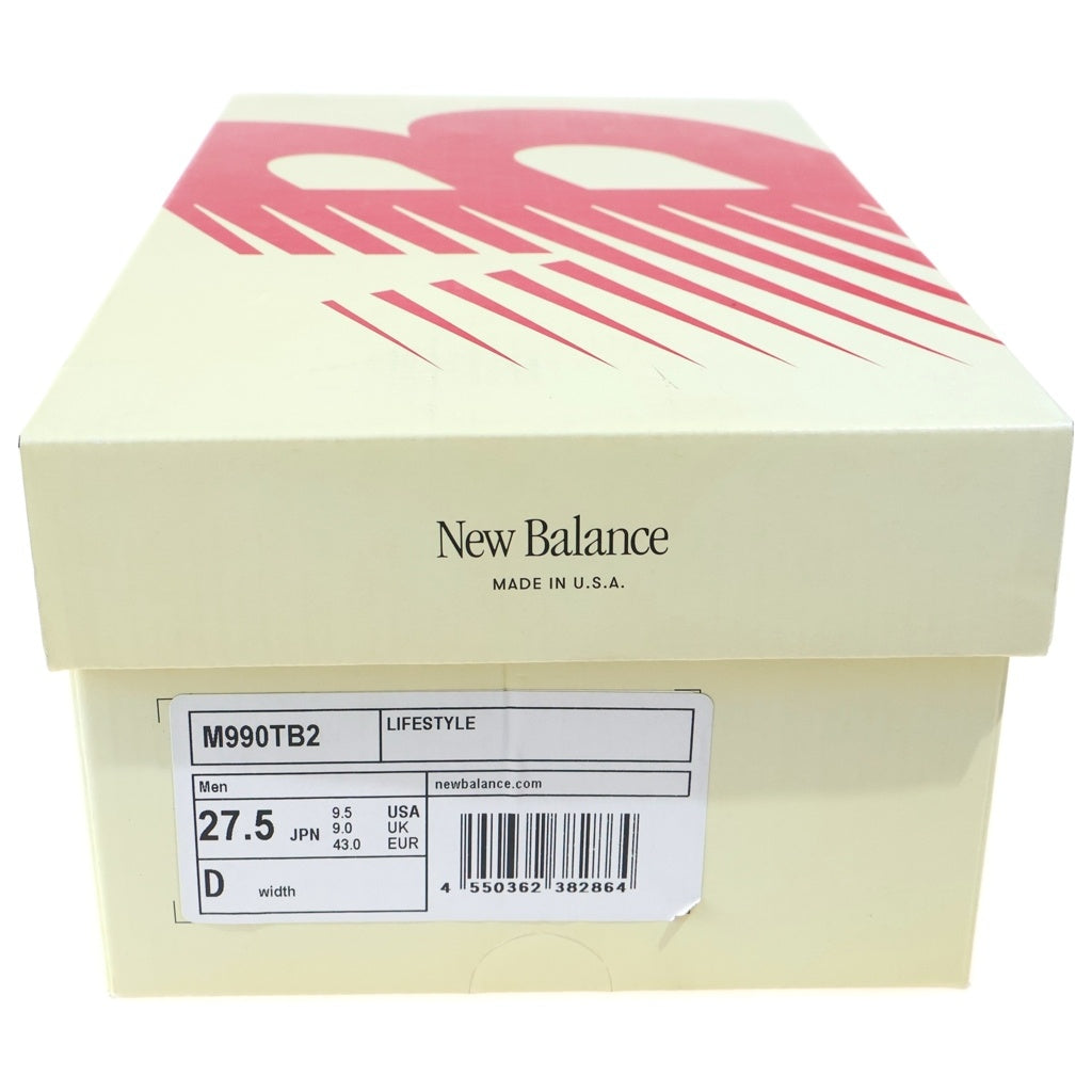 New Balance(ニューバランス) V2 ローカットスニーカー ネイビー US9.5/27.5cm M990TB2