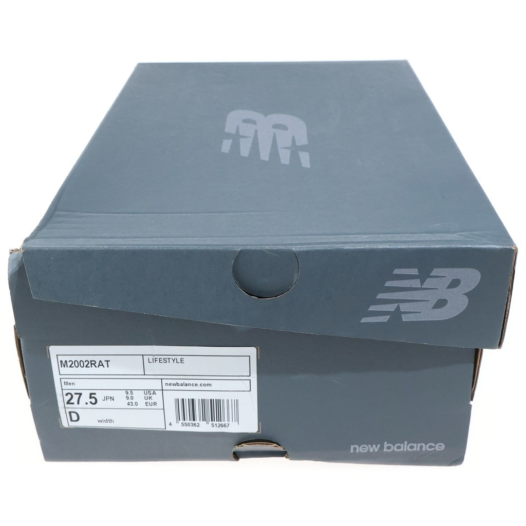 New Balance(ニューバランス) ×atoms スエード ローカットスニーカー グレー US9.5/27.5cm M2002RAT