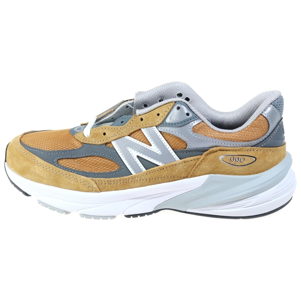 New Balance(ニューバランス) Workwear スエードメッシュローカットスニーカー イエロー/グレー U990TN6