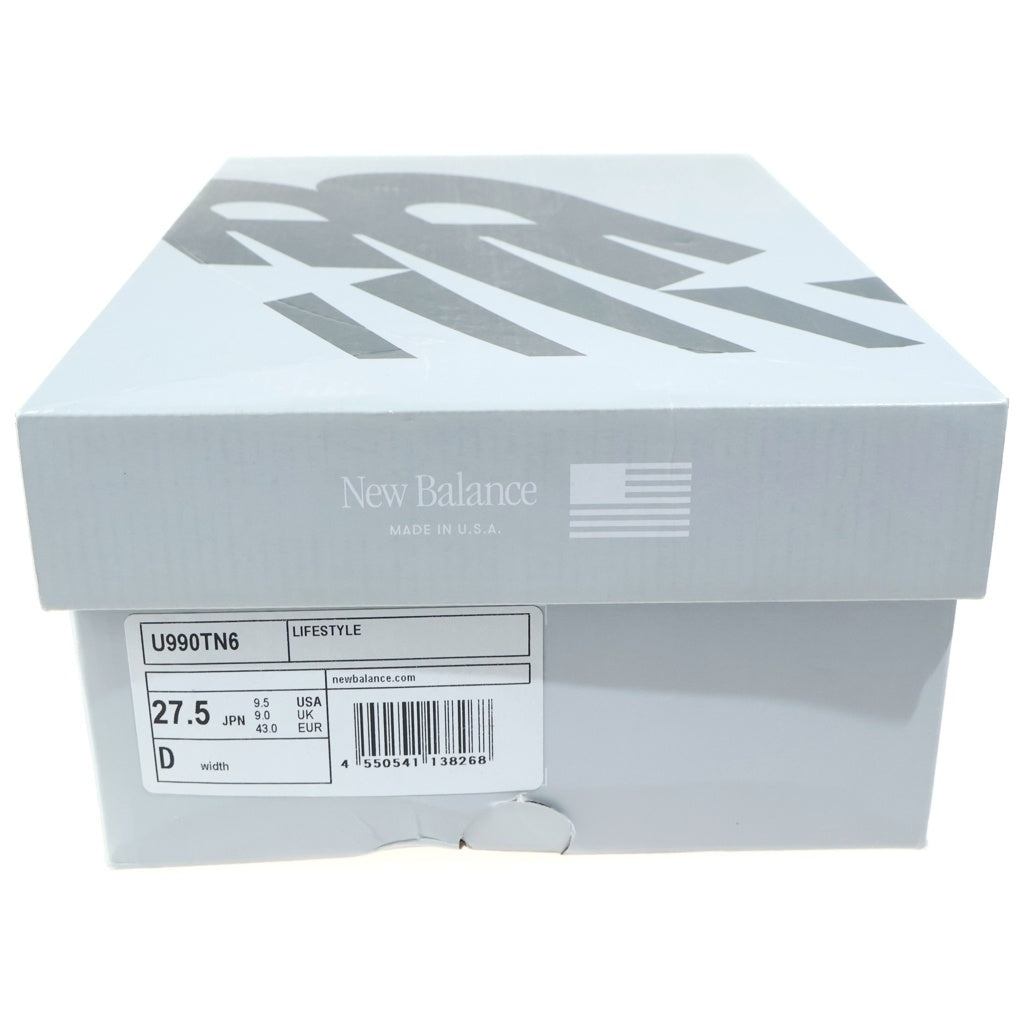 New Balance(ニューバランス) Workwear スエードメッシュローカットスニーカー イエロー/グレー U990TN6