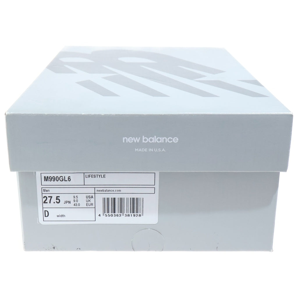 New Balance(ニューバランス) スエード ローカットスニーカー グレー US9.5/27.5cm M990GL6